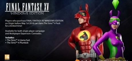 《最终幻想15》Origin版与《模拟人生4》联动