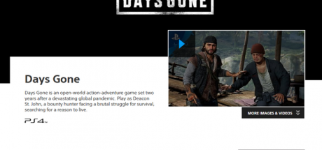 索尼独占游戏《往日不再》延期至明年